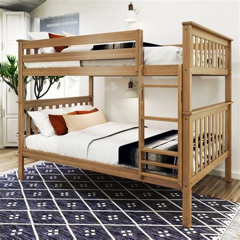 Classic Full over Full Bunk Bed | Wood bunk beds, Wooden bunk beds ...