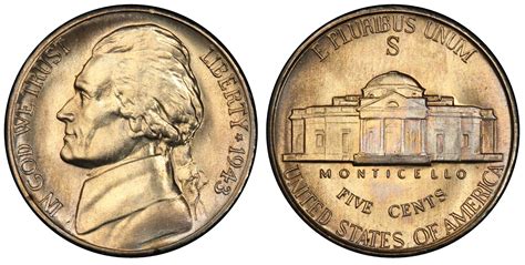 Images of Jefferson Nickel 1943-S 5C, FS - PCGS CoinFacts