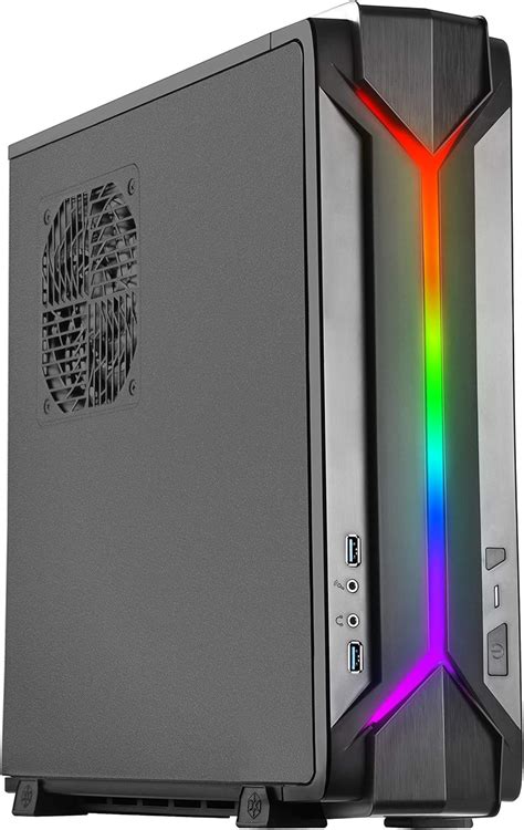 SilverStone Technology Slim Computer Case with Integrated Addressable ...