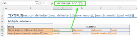 Image result for Excel Textsplit 3 Values