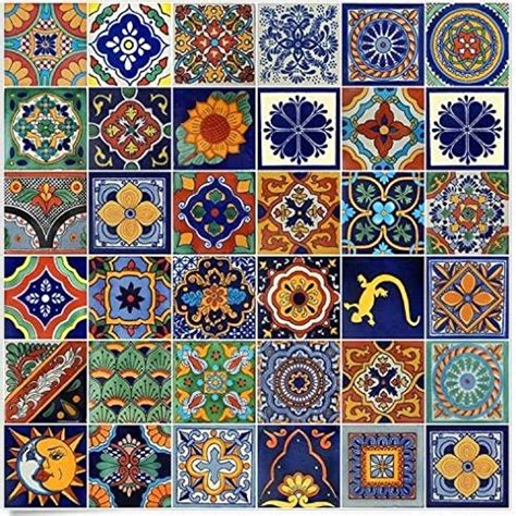 COLORYTRADICIÓN Color y Tradicion 100 Mexican Ceramic Tiles Handmade ...