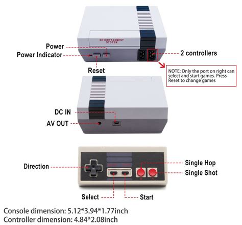 Buy 620 Retro Game Console Mini Classic Game System with 2 Classic ...