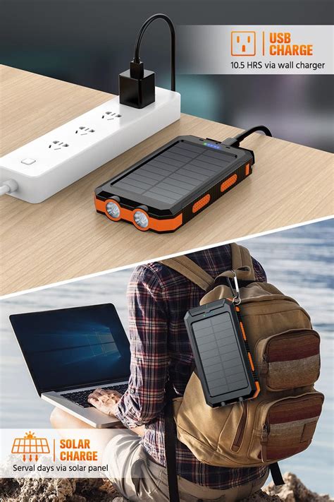 Buy Feeke Solar-Charger-Power-Bank - 36800mAh Portable Charger,QC3.0 ...
