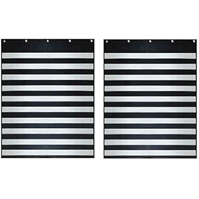 Buy Two 2 Pack - Standard Sized Classroom Pocket Chart – by Essex Wares ...