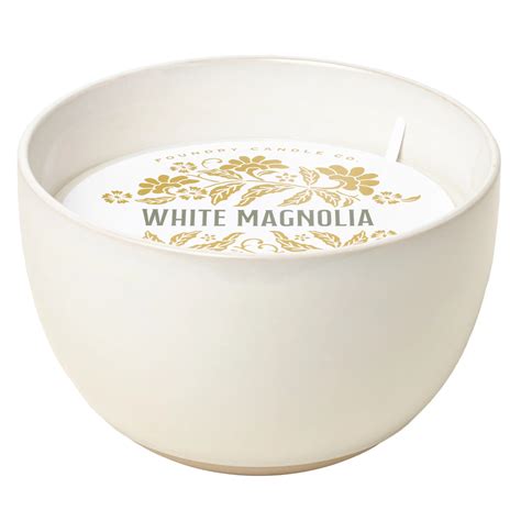 Foundry Candle Co. White Magnolia Scented Soy Bowl Candle - Shop ...