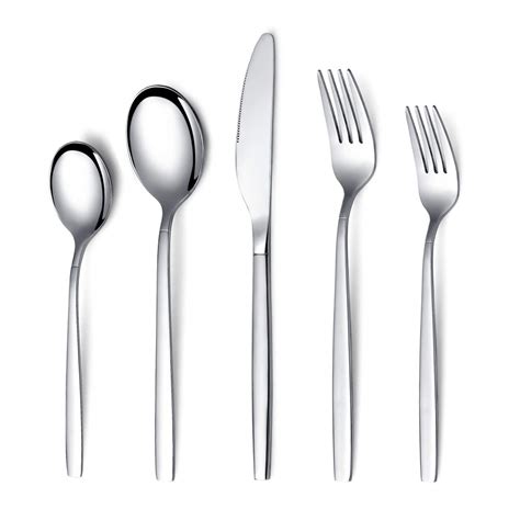 Berglander Flatware Set 20 Pieces, Stainless Steel Flatware Set ...