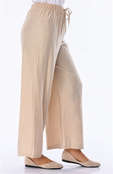 Aerobin Stoff, Sommerliche Schlaghose 2024-03 Beige 2024-03 | Sefamerve