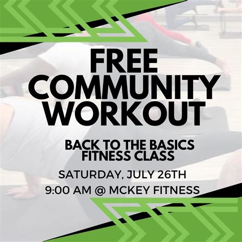Free Community Workout-Back to the Basics, 4362 Church St, Zachary, LA ...