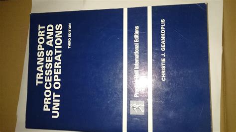 Buy Transport Processes and Unit Operations: International Edition Book ...