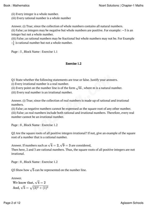 Class 9 Maths Chapter 1 的图像结果