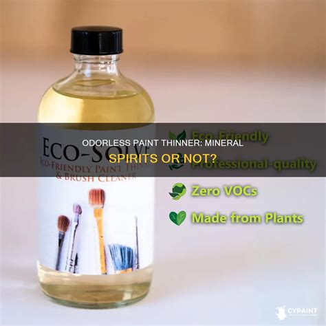 Odorless Paint Thinner: Mineral Spirits Or Not? | CyPaint