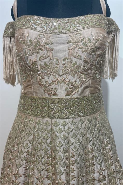 Gold embroidered Gown – Kuro Clothing India