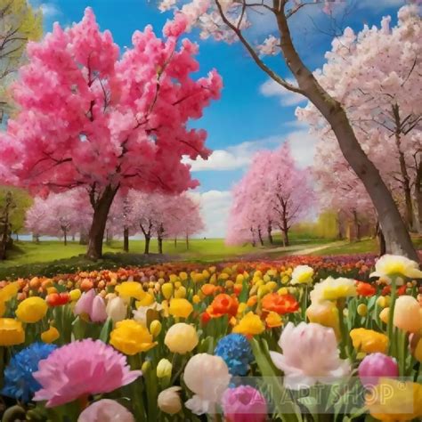 Image result for Colorful Spring Landscape