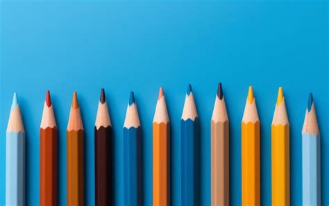School pencil colors isolated school design | Premium AI-generated image