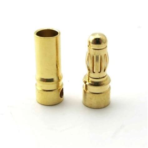 3.5mm Gold Bullet Banana Connector Plug For ESC Battery Motor