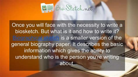 Professional Biosketch Examples For Everyone | PPTX