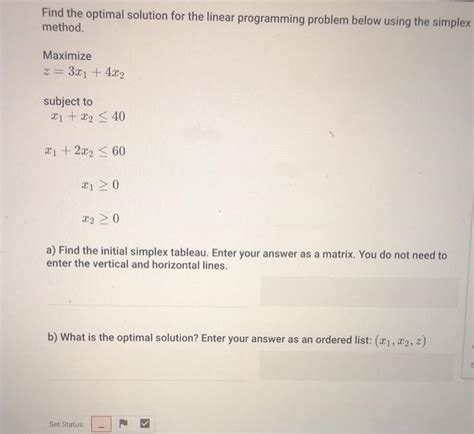 Linear Programming Optimal Solution 的图像结果