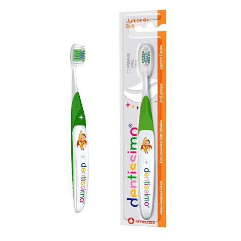 dentissimo SWISS BIODENT Premium Oral Care Kids Soft Junior Toothbrush ...