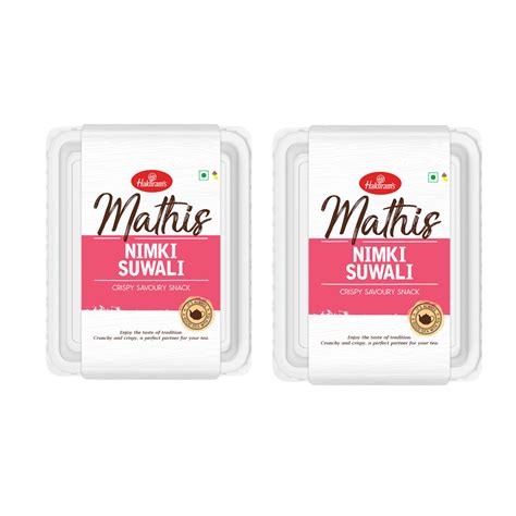 Haldiram's Nimki Suwali Mathi 400 g X 2 | Indian Tea Time Crunchy Party ...