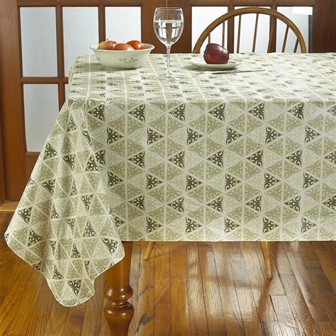 Flannel Backed Rectangular Solid Color Vinyl Tablecloth — Randolph ...