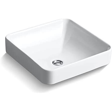 Kohler K-2661-0 Vox Square Vessel, White : Amazon.in: Home Improvement