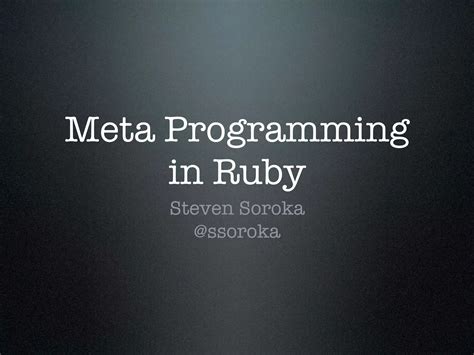 Metaprogramming in Ruby 的图像结果