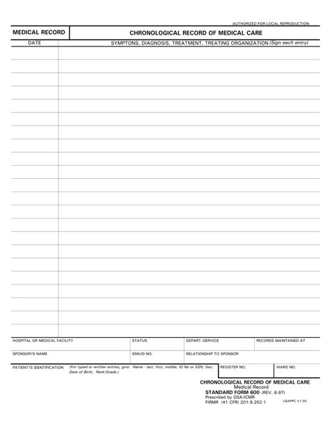 1997 Standard Form 600 Fill Online, Printable, Fillable, Blank - pdfFiller