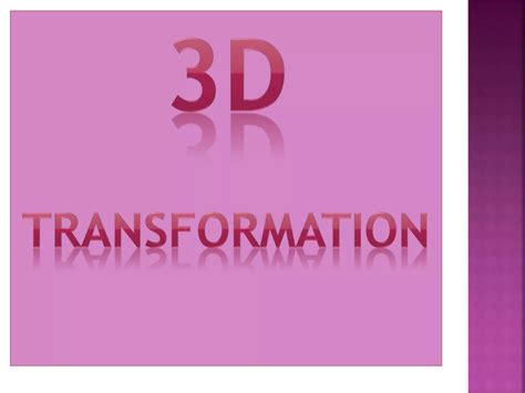 3D Transformation in Computer Graphics Examples 的图像结果