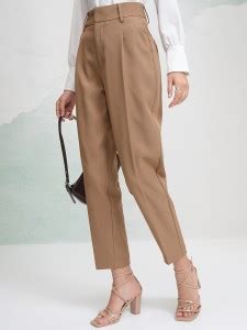 Tokyo Talkies Regular Fit Women Brown Trousers - Buy Tokyo Talkies ...
