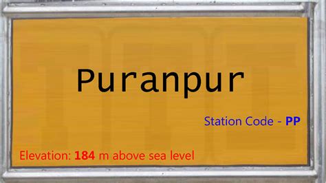 PP / Puranpur Railway Station | Train Arrival / Departure Timings at ...