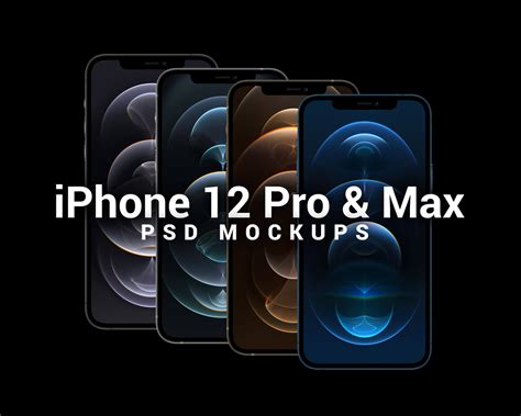 Free iPhone 12 Pro Max Mockup | Free PSD Templates