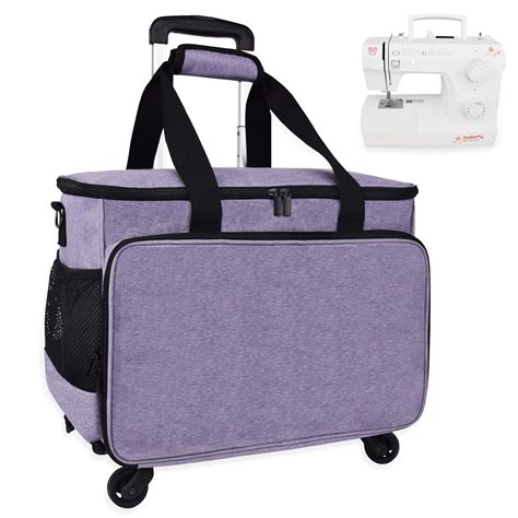 Buy Sewing Machine Carrying Case, Collapsible Trolley Bag with Wheels ...