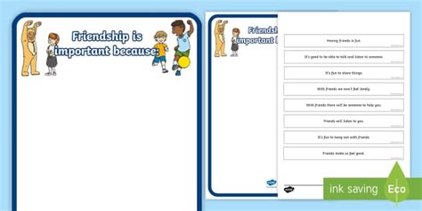 Importance Of Friends - Friendship Circle Time Activities