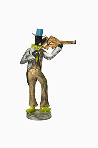 Nikache Beautiful Luxury Home Décor Wrought Iron village Musician ...