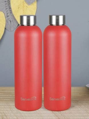 Servewell Osaka Stainless Steel Single Wall Bottles Set of Two 900 ml ...