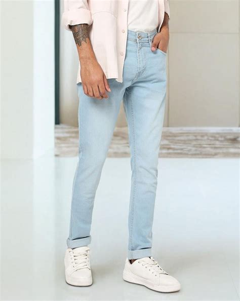 Bright Blue Jeans For Men