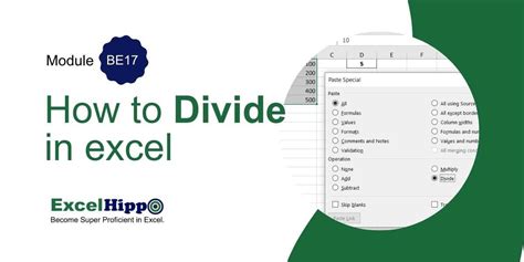 How to Do Divide in Excel 的图像结果