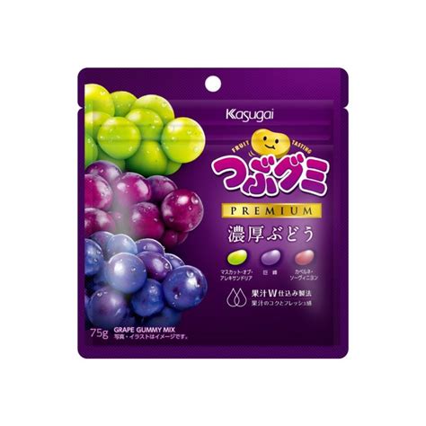 Kasugai Seika Tsuzu Gummy Premium Rich Grapes Candy (75 g) | Pack of 3 ...