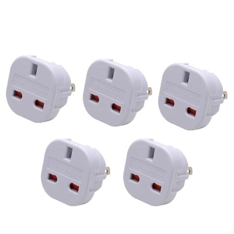Buy UK to US Plug Adaptor 3 Pin to 2 Pin Flat Travel Adapter Type G to ...