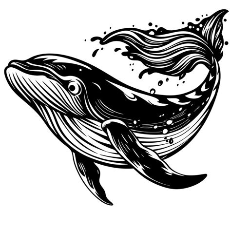 Whale back vector design for t shirt prints | Premium AI-generated vector