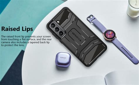 KAPAVER Rugged Back Cover Case for Samsung Galaxy S21 FE 5G MIL-STD ...