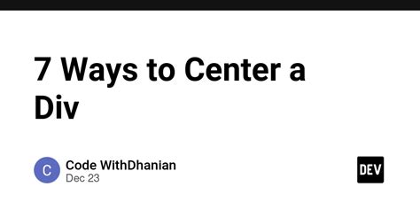 Image result for How to Center a Div Code