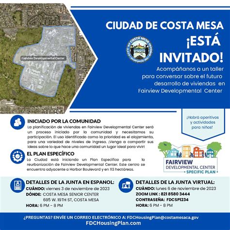 Fairview Development Center Specific Plan - Virtual Meeting | City ...