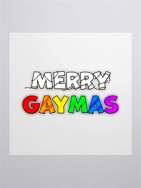 Merry Gaymas Sticker | Not-So-Average-Merch