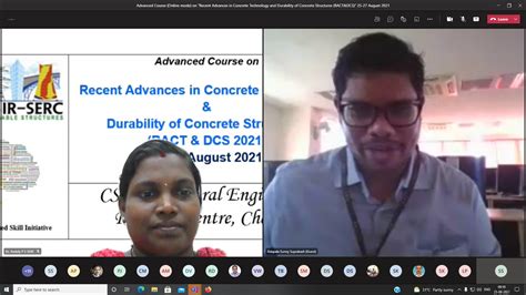 Online Advanced Course on Recent Advances in Concrete Technology ...