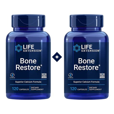 Buy Life Extension Bone Restore Supplement - Absorbable Calcium 700 mg ...