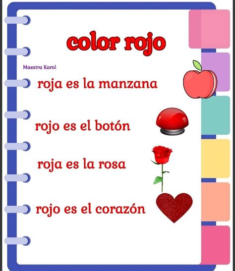 Actividades Para El Color Rojo