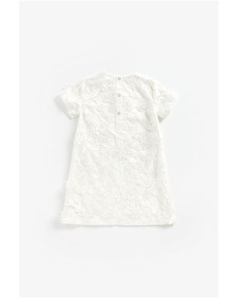 Buy Girls Hal Sleeves Party Dress Embellished - Silver Online at Best ...