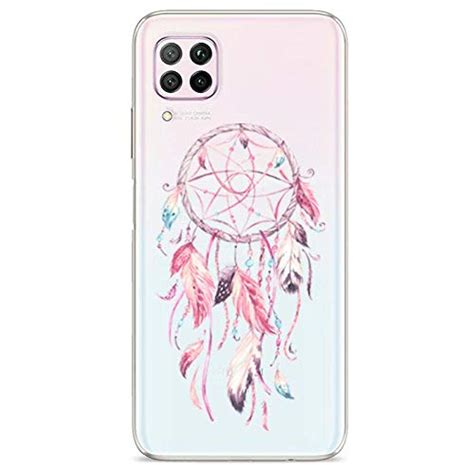 Buy Transparent Case for Huawei P40 Lite Feminine Dream Catcher Pink ...