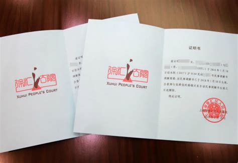 徐汇法院发出沪上首份离婚证明书-国际在线